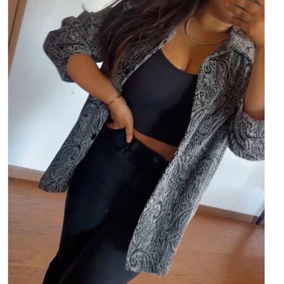 Vintage paisley print jacket - Picture 1 of 7